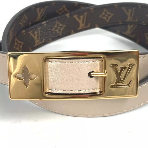 LOUIS VUITTON Monogram Belt-LV Duo 18MM Reversible Accessories Thin Belt main image 6